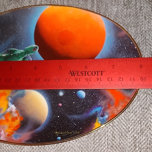 Preparing to Cloak from Space The Final Frontier Star Trek oval collectors plate - Picture 9 of 14